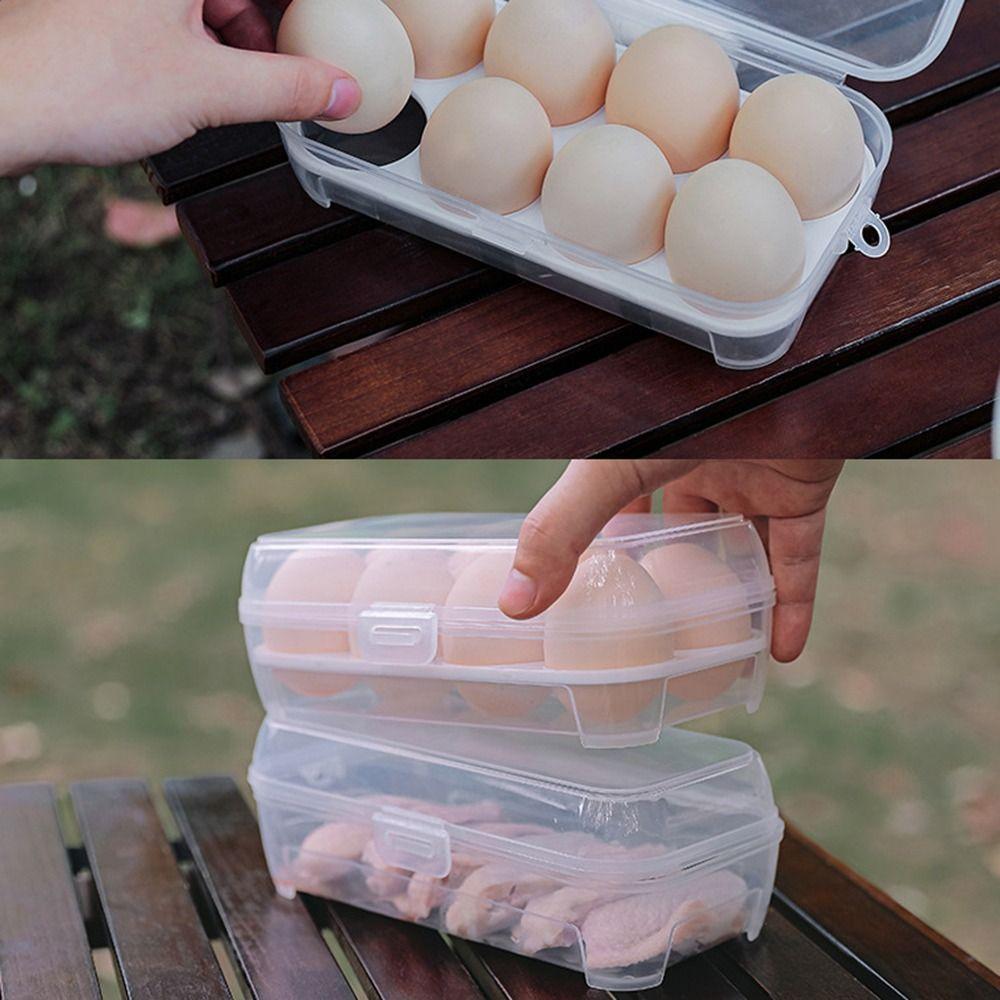 Container Egg Box Anti-fall Eggs Case High Quality Kitchen Organizer For Outdoor Camping