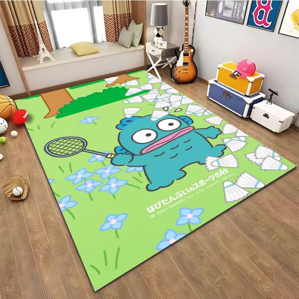 Hangyodon Cartoon Carpet Welcome Floor Mats NonSlip Bedroom Kitchen Rugs 100% Polyester Washable Carpet for Home Decor