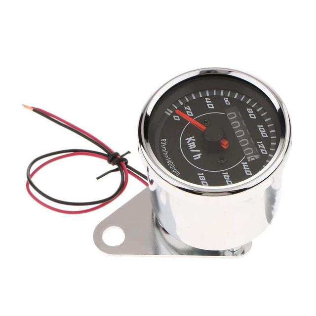Universal Motorcycle Speedometer With Two Color Led Light Digital Odometer Gauge For Motorbike Instrument