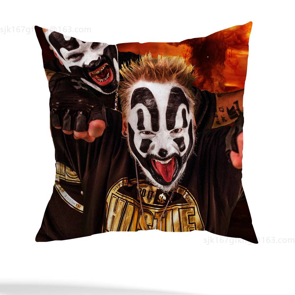 Наволочка Insane Clown Posse, противоаллергенная, с невидимой молнией, из шелковистого короткого плюша, чехол для диванной подушки