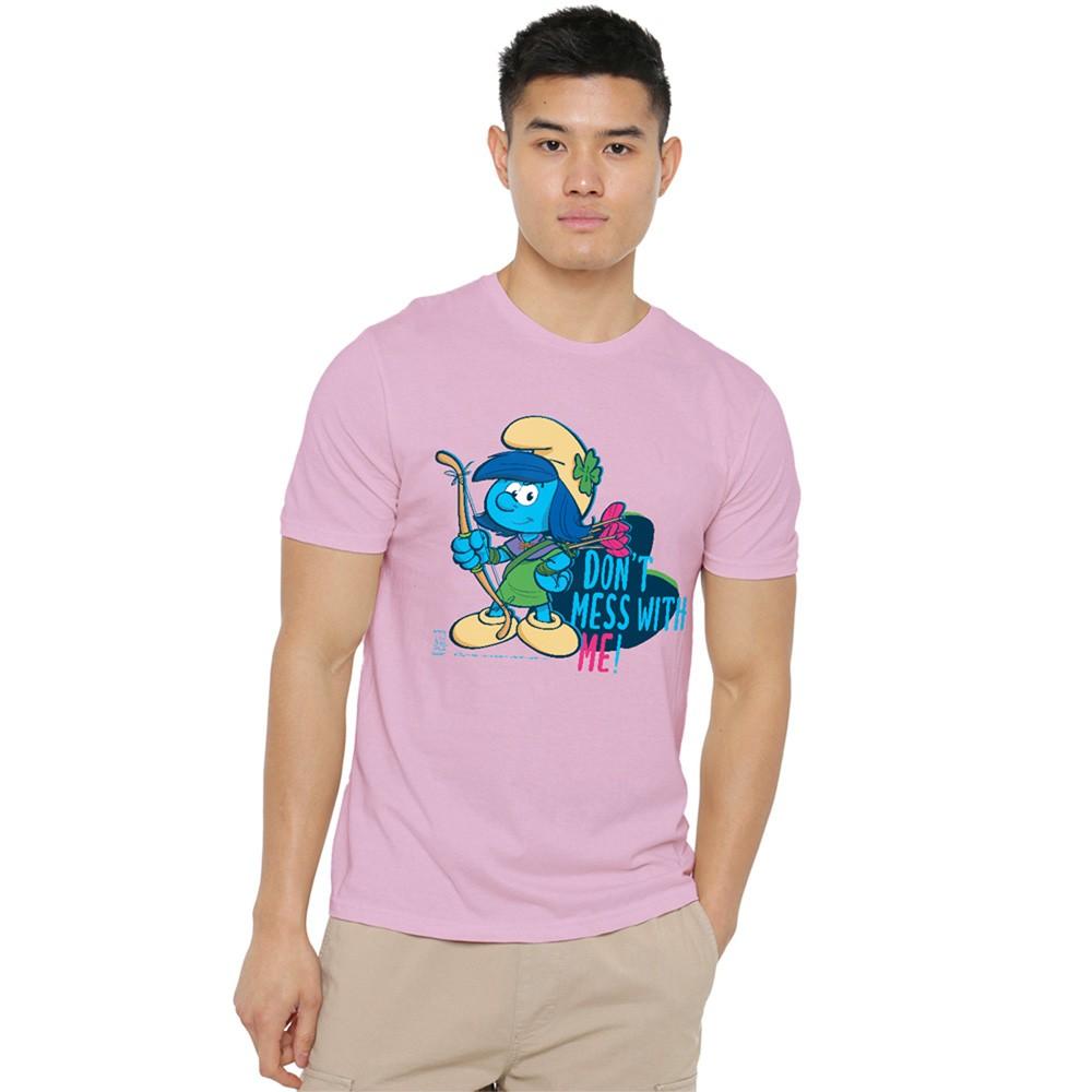 Smurfs Smurfstorm Don'T Mess With Me! T-Shirt S-4XL Pink