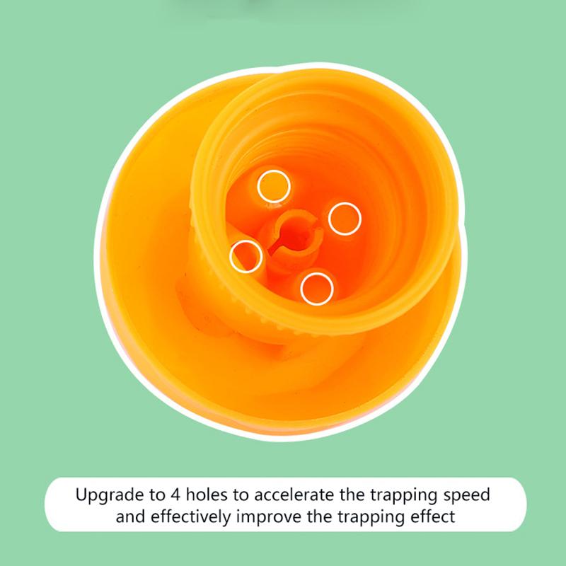 Желтая ловушка для фруктовых мух, убийца, пластиковый колпачок, губчатая палочка, садовый ловец насекомых, средство от вредителей, привлекающее ловушек