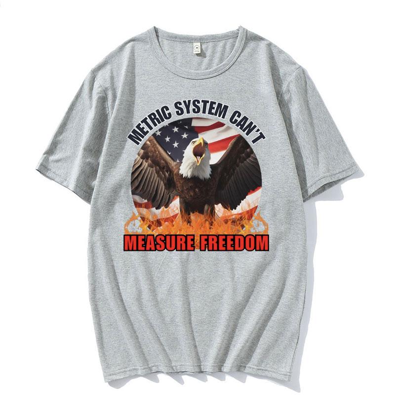 Wtf Is A Kilometer Meme Funny T Shirt Metric System Cant Measure Freedom Print Tee Shirt Men Women Oversized Streetwear Tshirt
