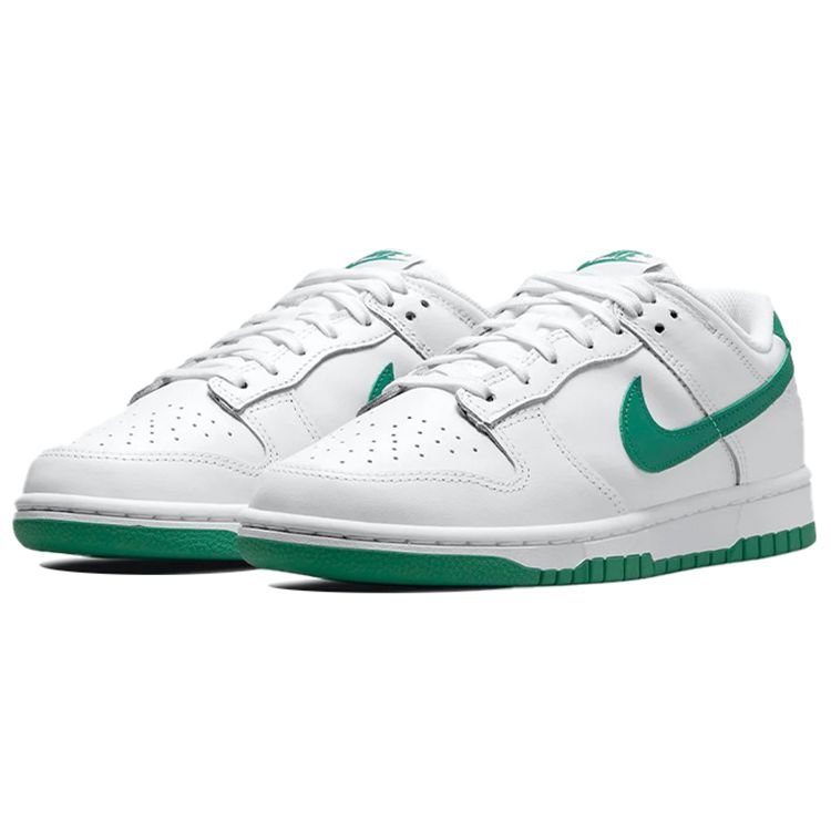 Nike Женские кроссовки Dunk Low Green Noise белые Lucky-Green DD1503-112