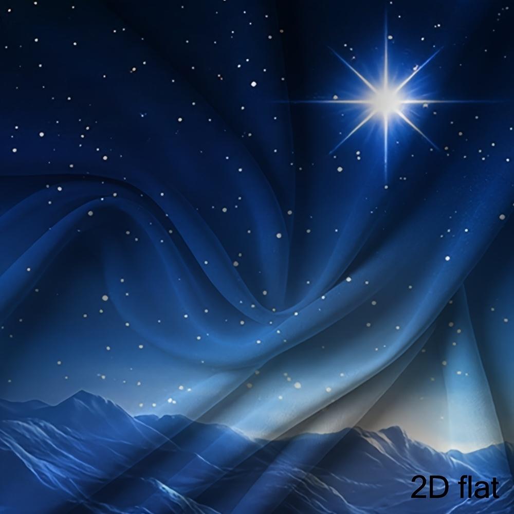 1pc Star Bethlehem Birth Scene Background - Durable polyester religious Wall decoration for Christmas, wedding, and anniversary