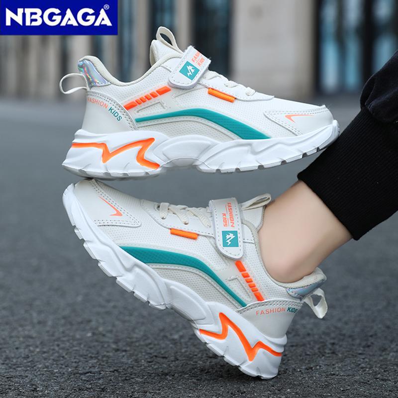 Модные детские кожаные кроссовки, спортивная детская повседневная обувь для мальчиков и девочек, дышащая нескользящая школьная обувь для прогулок