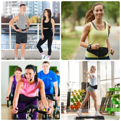 SUPVOX 1-Pack Microphone Belt Anti-Drop Strap - Adjustable Mic Carrier Bag, Neoprene Mic Carrier Pouch for Vertical Microphones, Teachers, Speakers, a