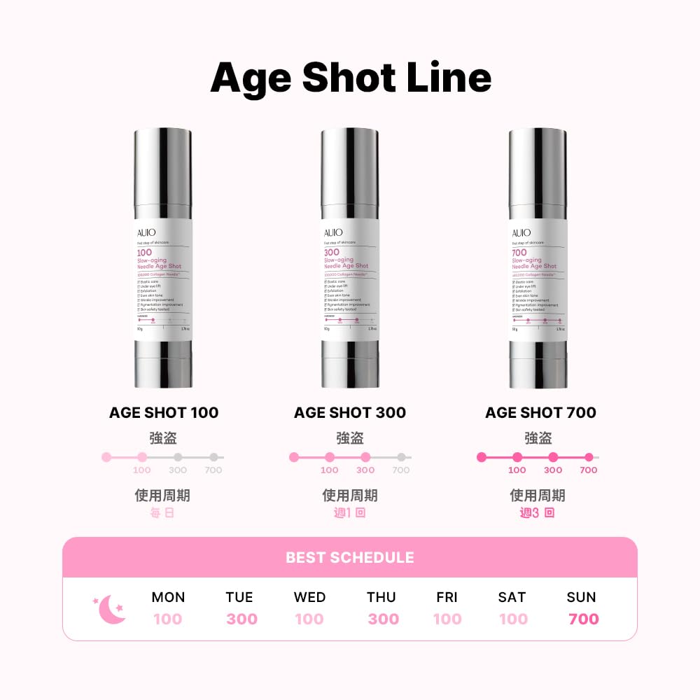 AGE SHOT 300 WIO Замедление старения Игольчатый AGE SHOT 300 Уход за порами Игольчатый шот Формула от морщин и для эластичности Корейская косметика