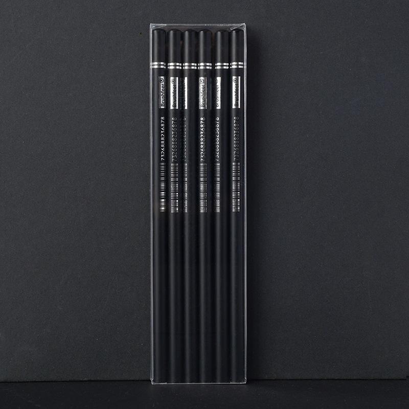 6 шт./компл. черно-белый угольный карандаш для эскизов, стандартный карандаш для эскизов, набор карандашей для рисования, принадлежности для художественной живописи