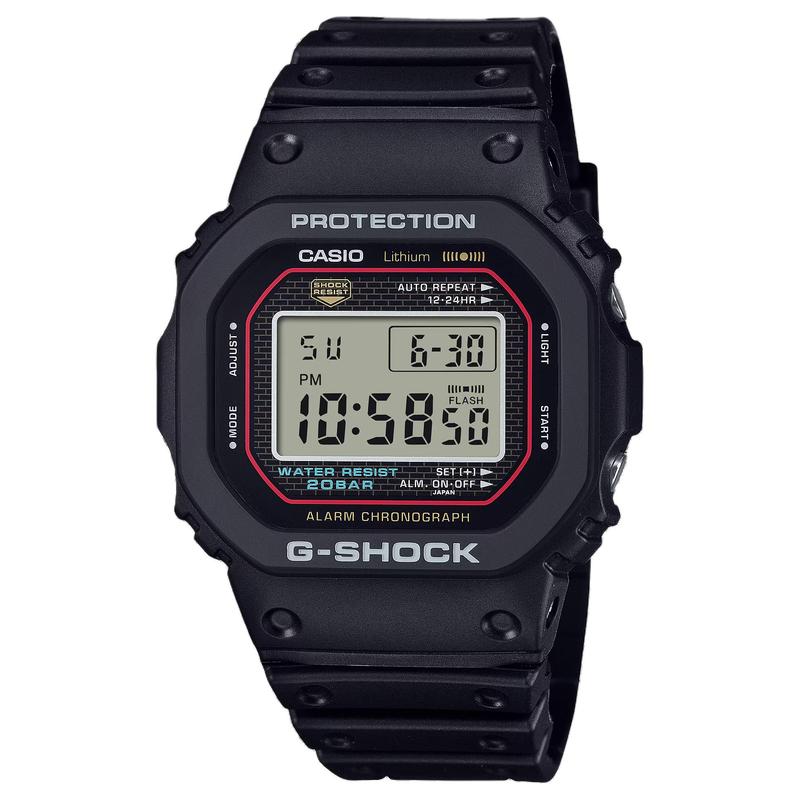 Casio Серия DIGITAL-квадратная 200м водонепроницаемость Кварцевый полимерный ремешок тот же стиль для мужчин и женщин серый циферблат DW-5000R-1APR