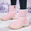 Outdoor Snow Boots Women's Velvet Thickened Cotton Shoes, Winter New Zipper Thick-soled Warm Cotton Shoes