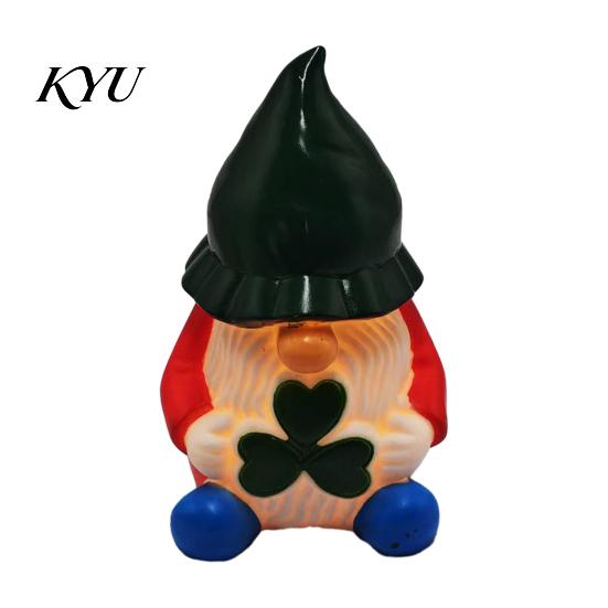 Vinyl Desktop Nightlight Christmas Night Light, Santa Snowman Elk Bell Figurine Lamp, Glowing Small Festive Room Accents LED Tabletop Decor,