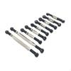 9 Piece Adjustable Steering Tingler Traction Rod Accessories for 12428 12423 FY-01 Fy-02 Fy-04 1/12