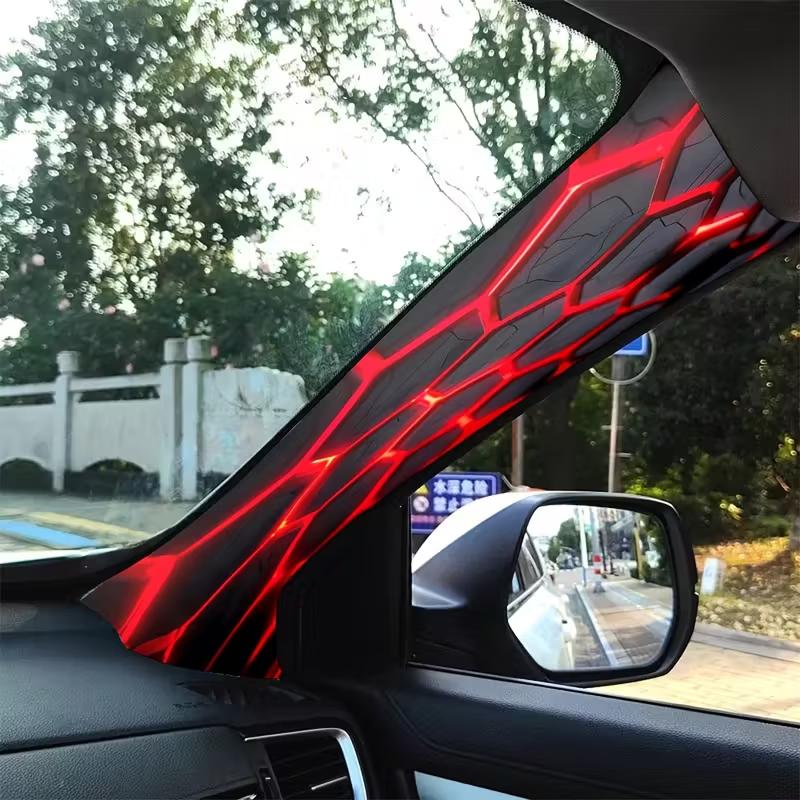 2pcs Cartoon A-Pillars Car Stickers Durable Scratch-Resistant PVC Anime Automobiles Interior Accessories Motorcycle Decals