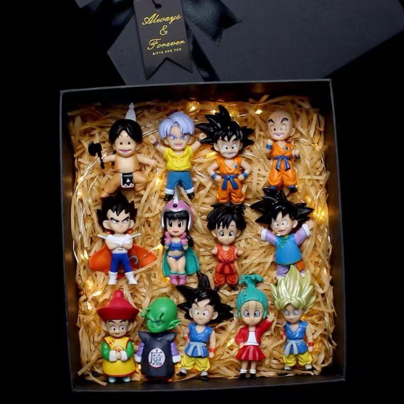 Фигурка Аниме Dragon Ball Z Супер Сайян Сон Гоку Сон Гохан Веджета Броли Пикколо Маджин Буу Набор Фигурок Действия Модель Подарки Игрушка