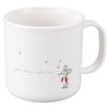 Mouse Vest Plastic Cup, Gray, 200ml, Made In Japan, Dishwasher and Microwave Safe, with Handle, Stylish and Cute, Antibacterial, Shatter-Resistant