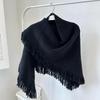 Knitted Triangle Shawl Winter Shawl Wraps High Quality Blanket Scarf for Women