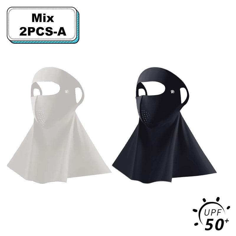 UPF50+ Солнцезащитная маска Модный 3D Ice Silk Anti-UV шарф для шеи Sunscree Пылезащитная солнцезащитная маска для лица на открытом воздухе