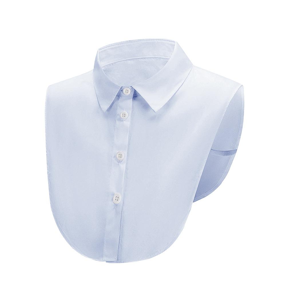 Cotton Fake Collar Solid Shirt Lapel Blouse Top Exquisite Neckline Decorative for Men Women