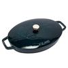Staub Овальная горячая тарелка 32 см Fish Signature Двуручная кастрюля La Mer 11223337 Закрытая тарелка с рисунком рыбы La Mer [Staub] 40501-125-0 / [Предмет]