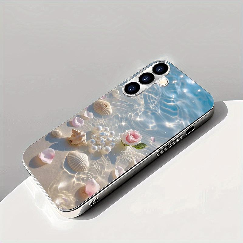 С летней свежей поверхностью воды для Samsung Galaxy S26 S25 S24 S23 S22 FE Ultra Plus Противоударная задняя крышка