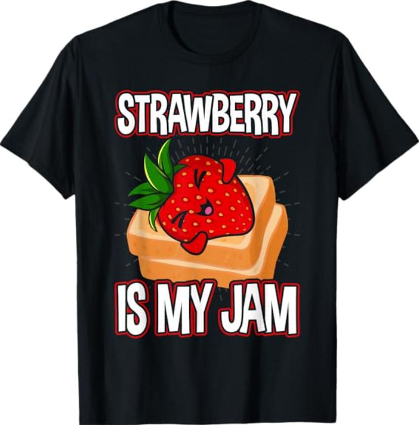 Funny Strawberry Design For Men Women Strawberries Humor T-Shirt