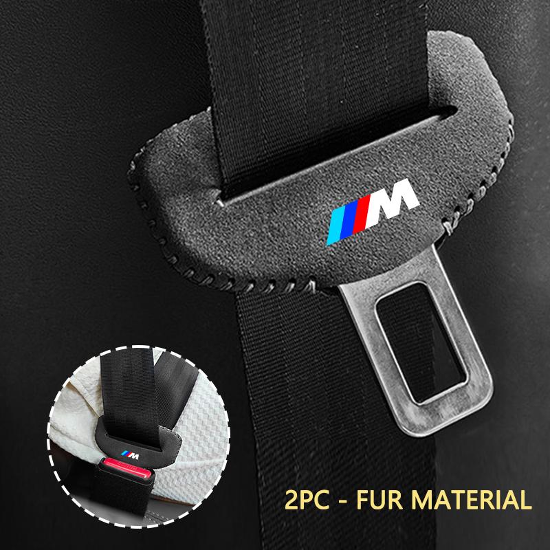 2Pcs Car Seat Belt Buckle Clip Cover Seatbelt Plug Protector Case For BMW M X1 X3 X5 X6 X7 E30 E90 M3 E84 E83 E91 E70 F30 G60 LM8