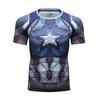Мужская футболка с 3D-печатью Marvel, с коротким рукавом, американская, с круглым вырезом