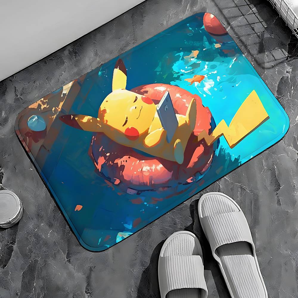 E-PokémonS Entry Door Floor Mat Festive Decorations Carpet Bathroom Anti-slip Mat Entrance Doormat