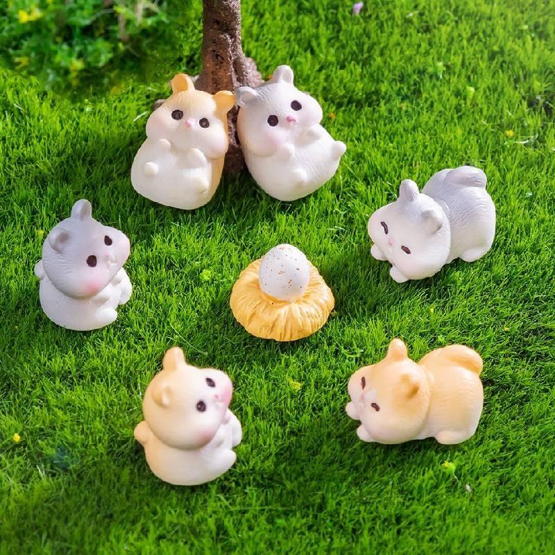 Cute Mini Resin Animal Figurines For Fairy Garden And Creative Landscaping