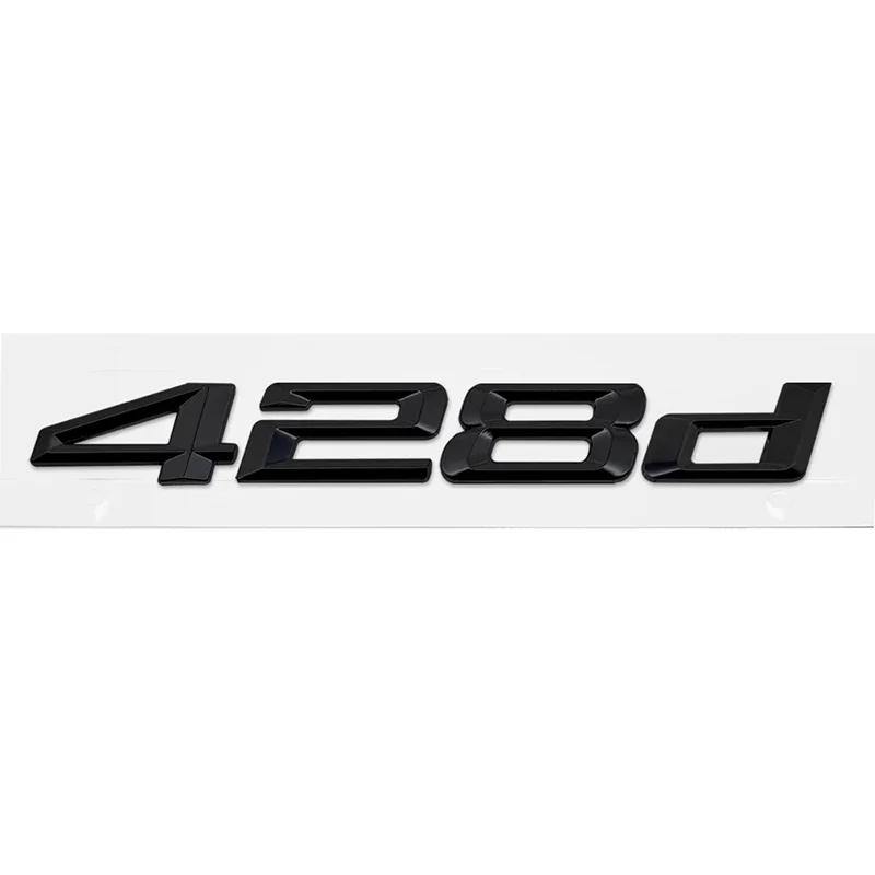 ABS Car Rear Trunk Letters Logo Badge Emblem Sticker For BMW 4 Series 420d 425d 428d 430d 435d 440d 450d F30 F32 F33 F36 G26 G22 iy2
