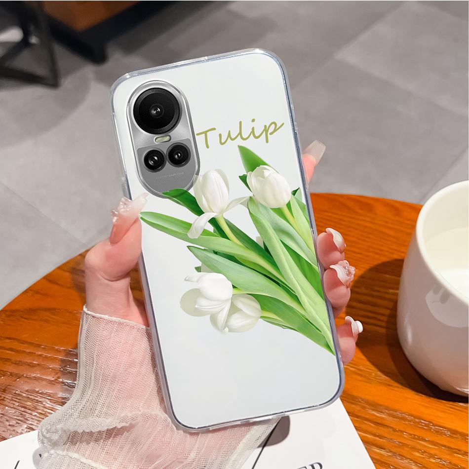 Чехол для Oppo Reno 10 Pro 5G Специальный Мягкий Силиконовый Прозрачный Противоударный Чехол для Телефона для Oppo Reno10 10Pro Задняя Крышка Funda Capa
