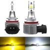 KOZATO Fog Lamp H8 LED 2-color Switching H9 H11 H16 (domestic Cars) Led Fog Light DC12V Car 20W 6000LM Super Bright CSP Chip Yellow White Car Led