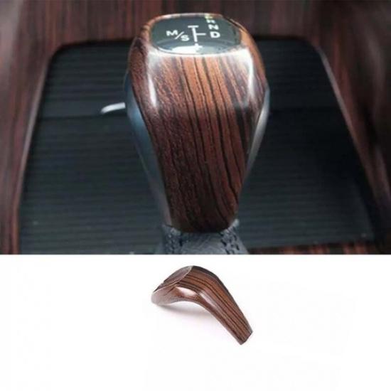 Wood Grain Gear Shift Knob Cover 15-19 For BMW 2 Series Touring Central Console