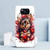 Lovely Puppy Heart Dogs Phone Case For Xiaomi Poco F7 Ultra X5 X6 X7 Pro M7 Redmi 15C 15 13C 13 12C 12 10C 10 10A 9 9C 9A 9T Cov