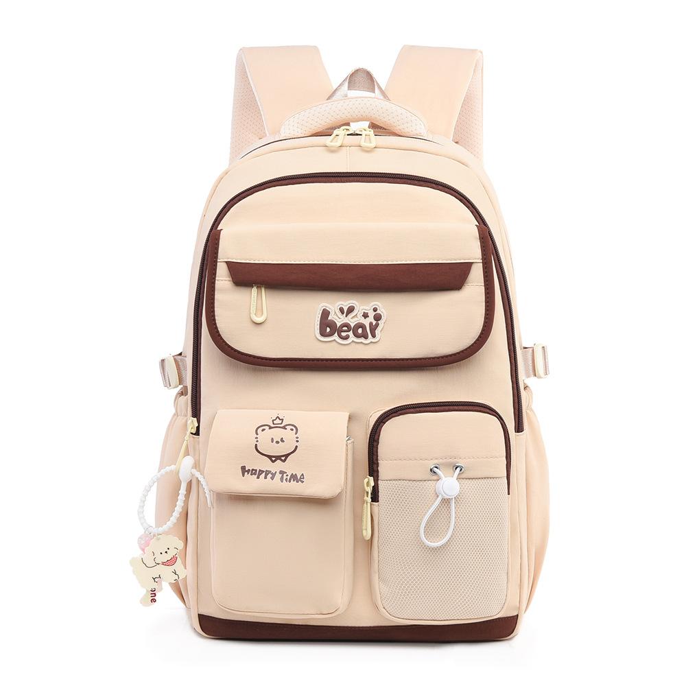 Schoolbag new schoolbag female junior high school high school large capacity high value student burden reduction light backpack college student