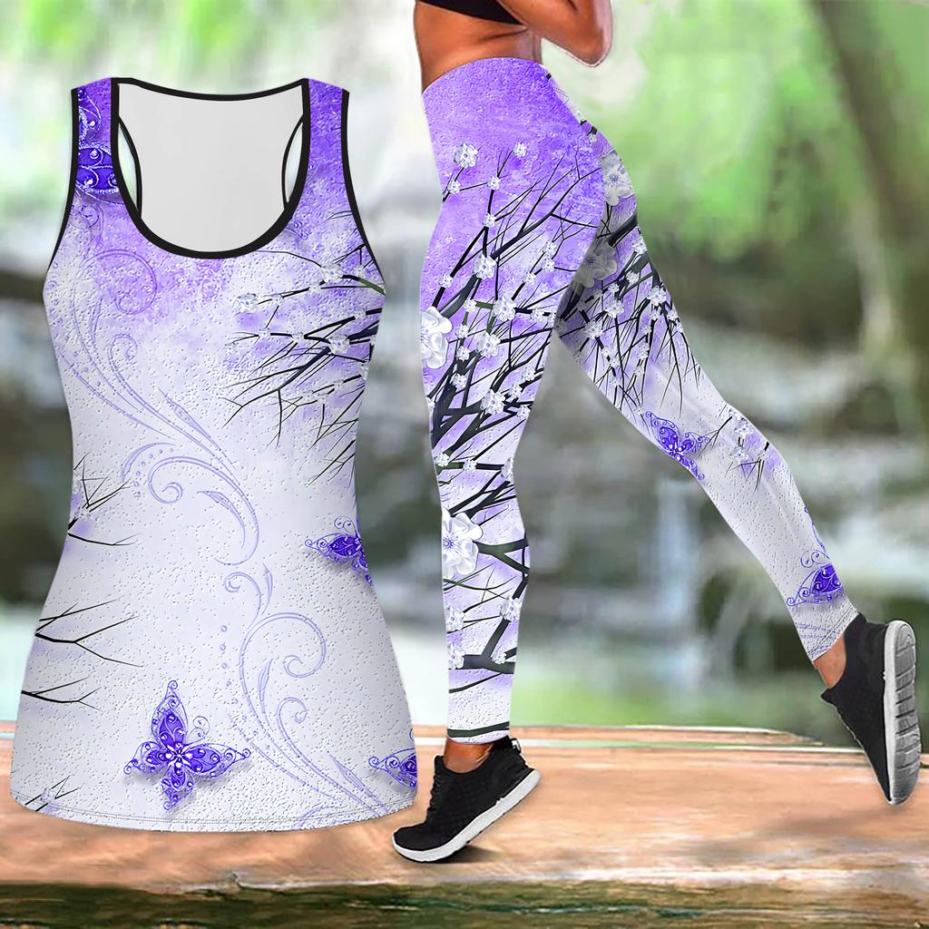 Костюм для йоги с принтом персикового цвета для женщин, модные леггинсы для тренировок, фитнес-спорт, повседневный комплект для йоги, спортивный костюм