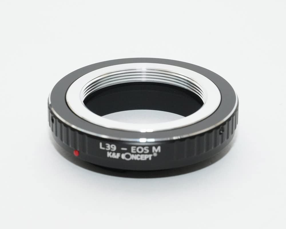 Leica M39 Lens To Canon EOS M Mount Adapter with Lens Cloth K&F M39-eosm (KFEOSM)