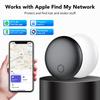Набор из 2 умных трекеров для приложения Apple Find My, водонепроницаемый IP67, со сменной батареей, для ключей, багажа, рюкзака + держатель