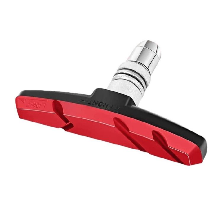2 пары тормозных колодок V-brake для горного велосипеда, тормозной крепёж для велосипеда, колодка, тормозной башмак, колесо велосипеда, тормозная колодка с изогнутой трубкой и гильзой