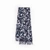 College Sweet Girl Fashion Flower Print Scarf Warm Thickened Imitation Cashmere Fringed Scarf