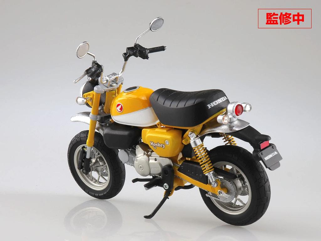 Skynet Завершенный мотоцикл Honda Monkey125 Banana Yellow 1/12
