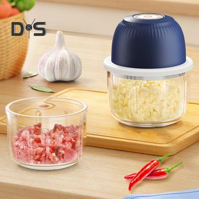 1 комплект, 350 мл, 1200 мАч, аккумуляторная дробилка для чеснока, съемная отличная мини-электрическая мельница для измельчения чеснока, резак для имбиря