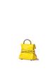Moschino Tie Me Printed Crocodile Mini Keyring Bag Yellow