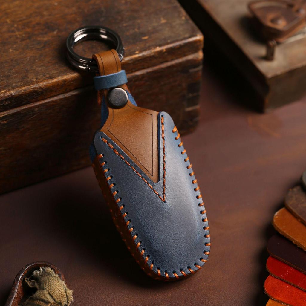 Чехол для автомобильных ключей HALLMO из натуральной кожи для Ford