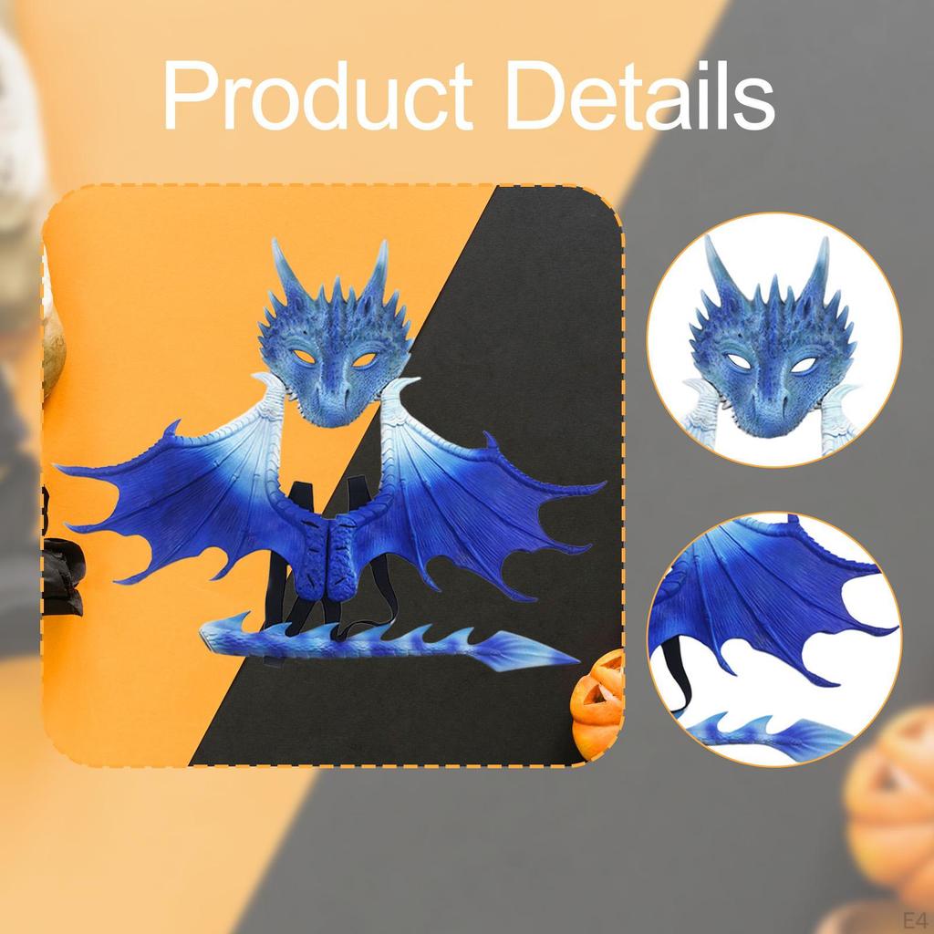 Детский костюм дракона с хвостом для Хэллоуина