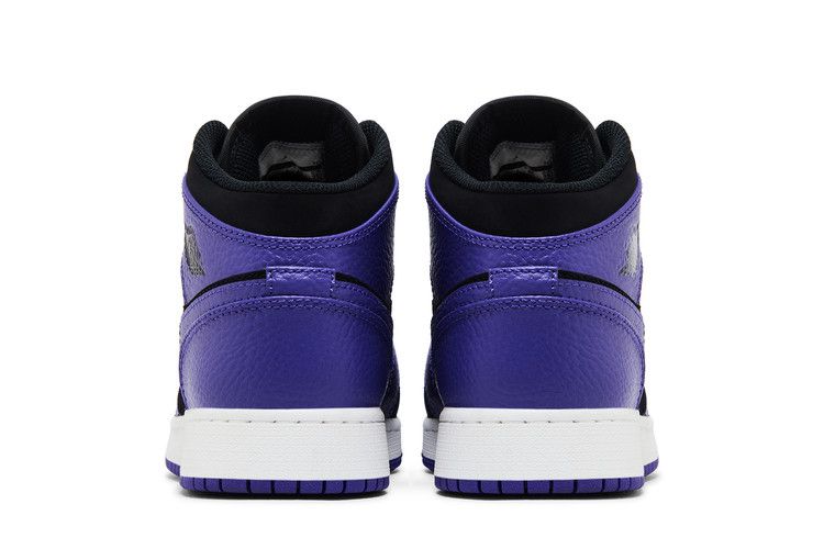 Kids' Sneakers Jordan 1 Mid Black Dark Concord (GS) Black/Dark Concord-White
