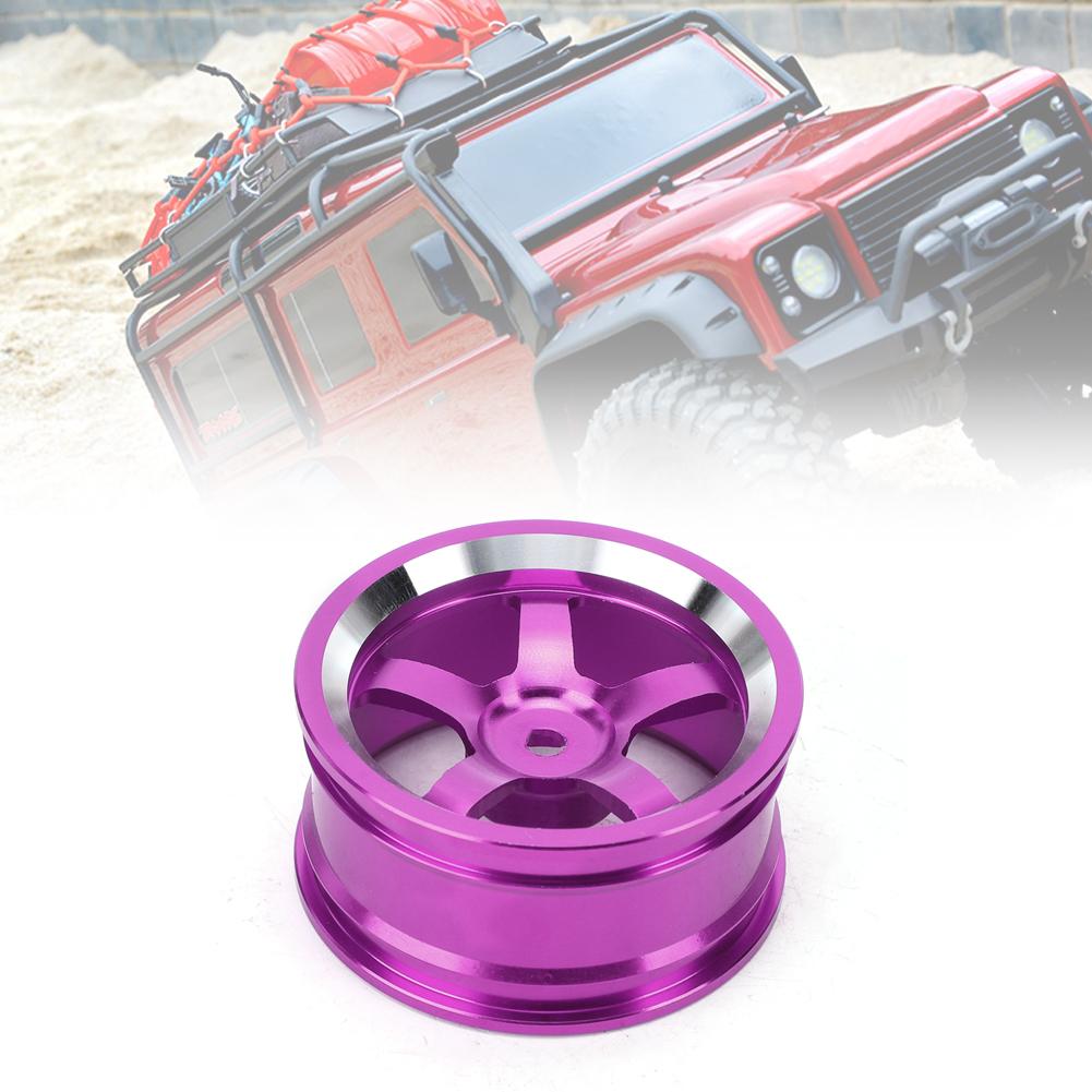 4Pcs 1/10 Aluminum Alloy Wheel Hub Accessory RC Parts Fit for HSP 94123 Touring Drift CarPurple