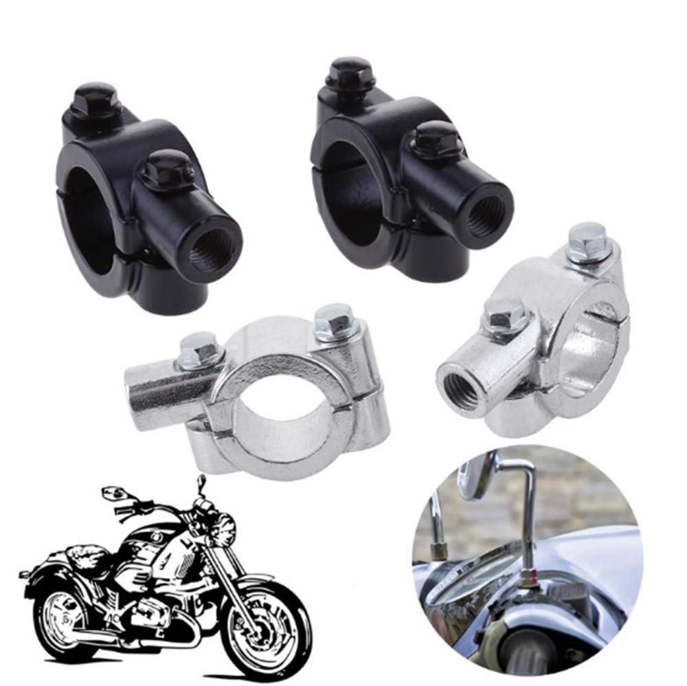 Велосипедная ручка 22 мм универсальный держатель зеркала крепление держатель адаптер зажим велосипедная ручка набор из 2 шт. (Серебряная 8мм положительная нить)