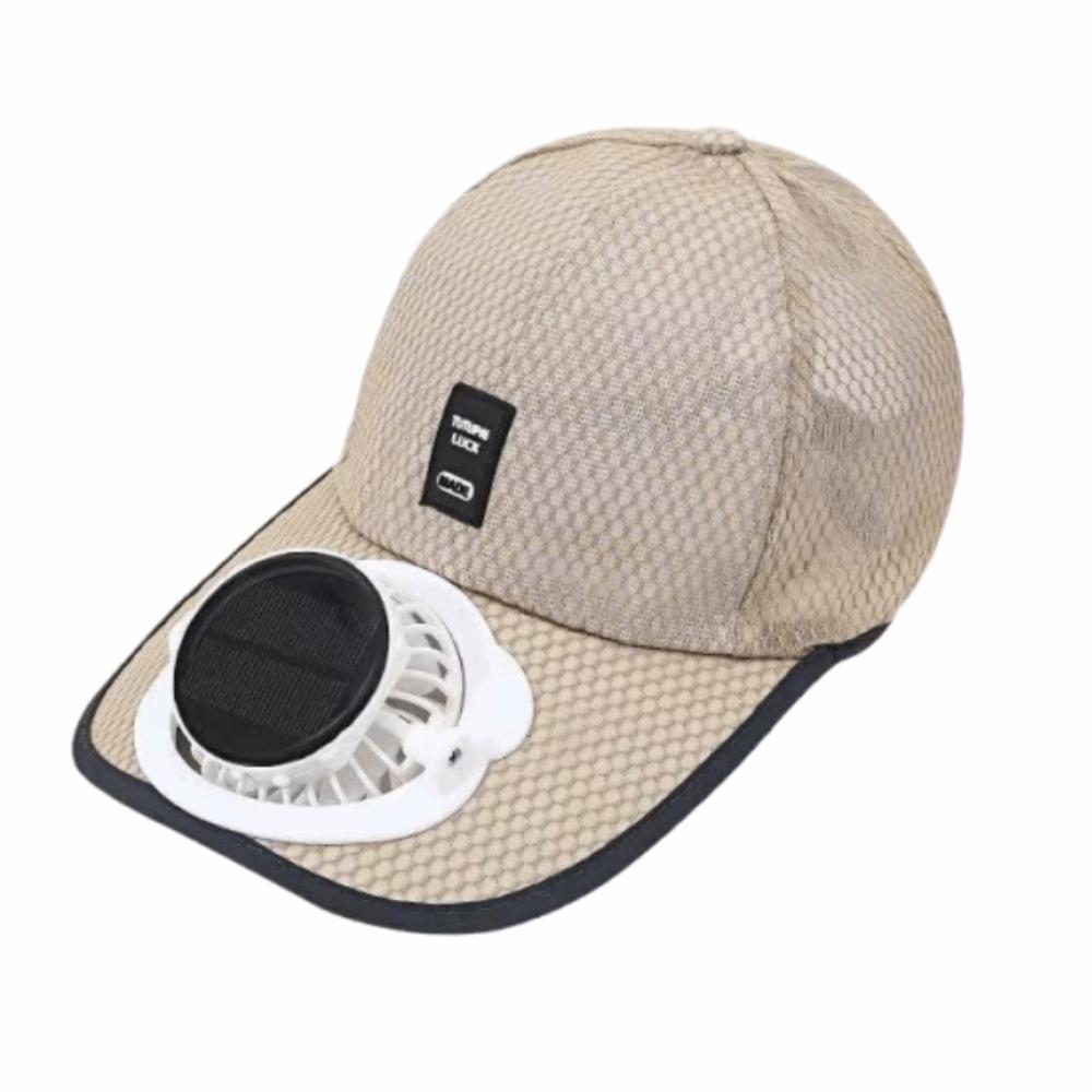 Strong Wind Baseball Cap with Fan UV Protection Breathable Mesh Sun Hat  Beach